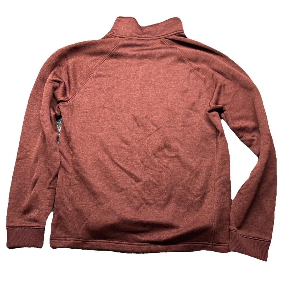 The North Face mens Sweatshirt‎ 1/4 Zip M Pullover Brown Moch Neck Active Wear